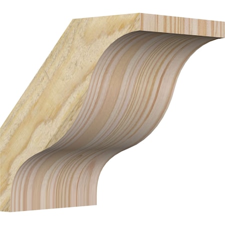 Ekena Millwork 4"W x 6"D x 6"H Funston Rough Sawn Knee Brace, Douglas Fir BRC04X06X06FST00RDF